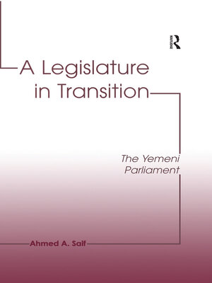 cover image of A Legislature in Transition
